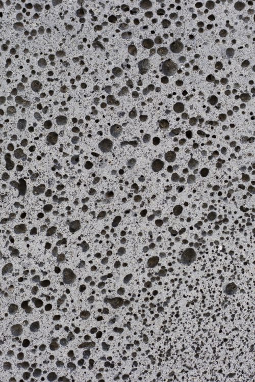 dark grey foam concrete close-up