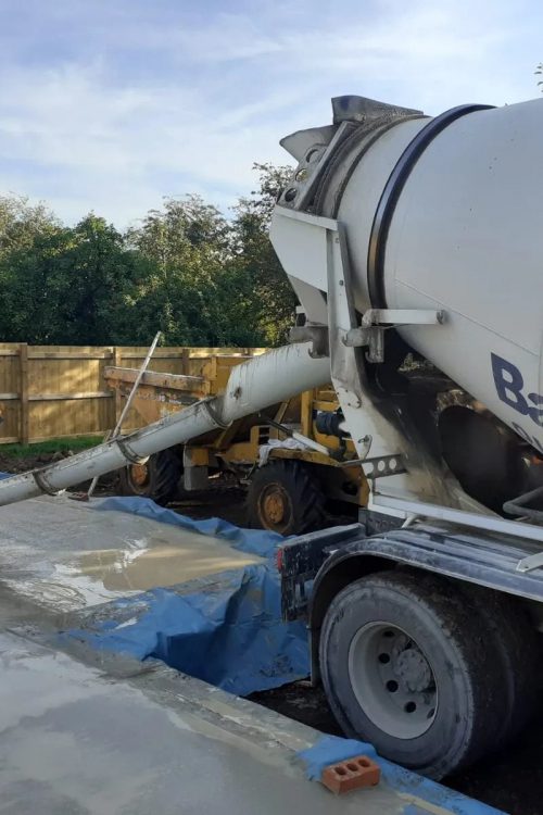 Batchmix concrete truck